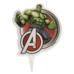 Bougie anniversaire 2D Hulk Avengers-Cerf Dellier Hot