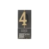 Bougie anniversaire dorée chiffre 4-Cerf Dellier Online