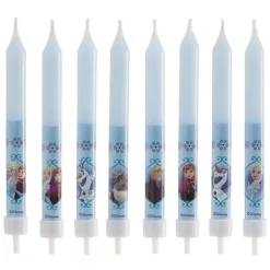 Bougie anniversaire La Reine des Neiges (x 8)-Cerf Dellier