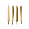 Bougie dorée (x 12)-Cerf Dellier Discount