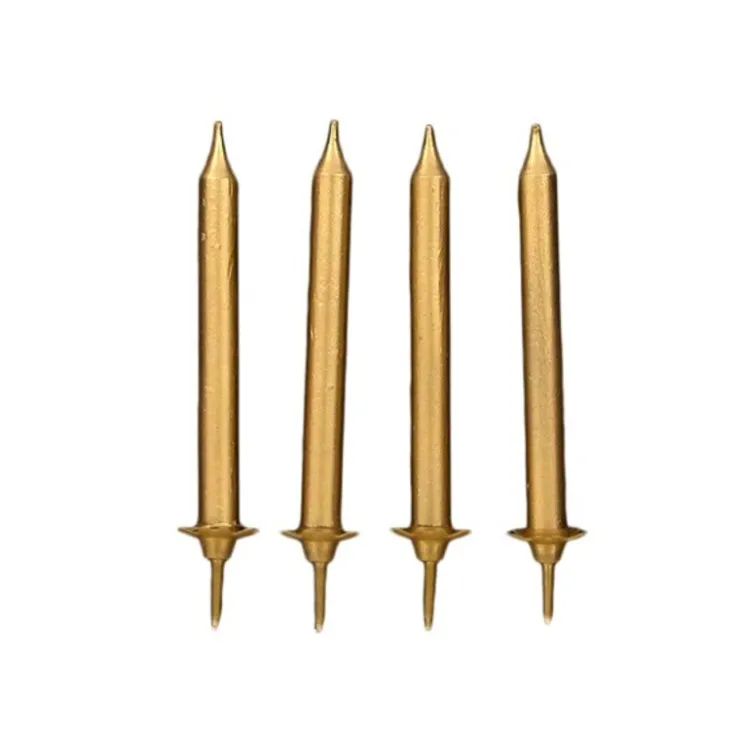 Bougie dorée (x 12)-Cerf Dellier Discount