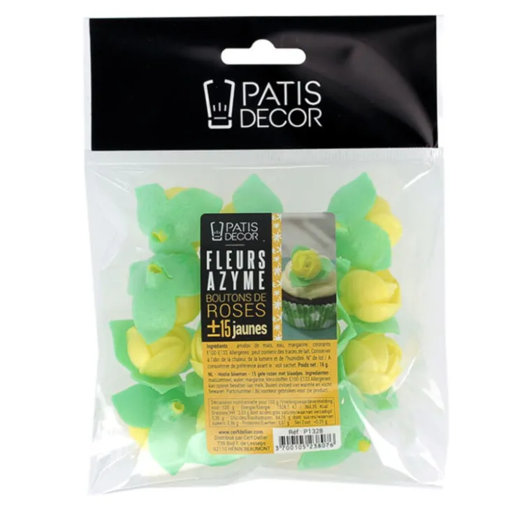 Boutons de rose jaune x15-Cerf Dellier