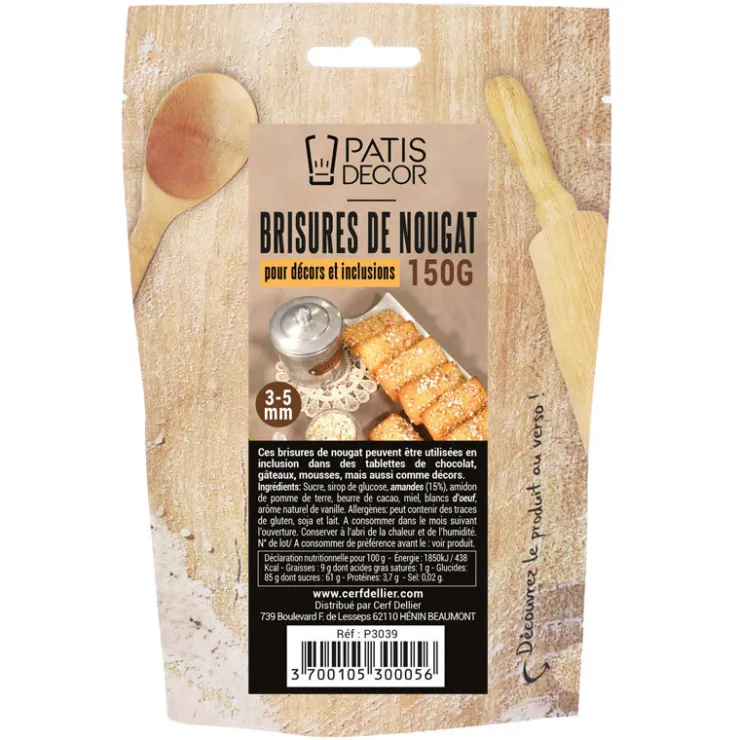 Brisures de nougat 150 g-Cerf Dellier