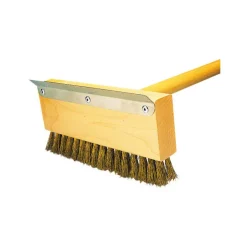 Brosse-grattoir à four 28 cm avec manche 1 m-Cerf Dellier