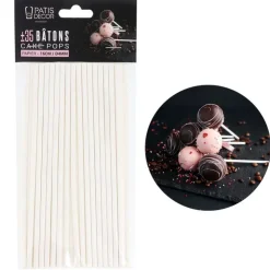 Bâtons à Cake Pops 16 cm (+/-35)-Cerf Dellier Hot