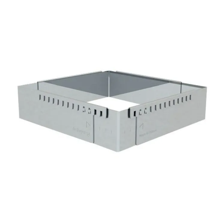 Cadre à entremets extensible inox carré 16 à 30 cm De Buyer-Cerf Dellier Clearance