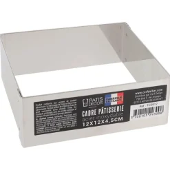 Cadre à mousse inox H 4,5 cm 12 x 12 cm-Cerf Dellier Clearance