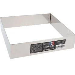 Cadre à mousse inox H 4,5 cm 20 x 20 cm-Cerf Dellier New