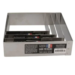 Cadre à mousse inox H 4,5 cm 20 x 20 cm-Cerf Dellier New