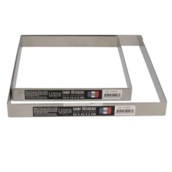 Cadre à pâtisserie inox H 2 cm - 16 x 16 cm-Cerf Dellier Online