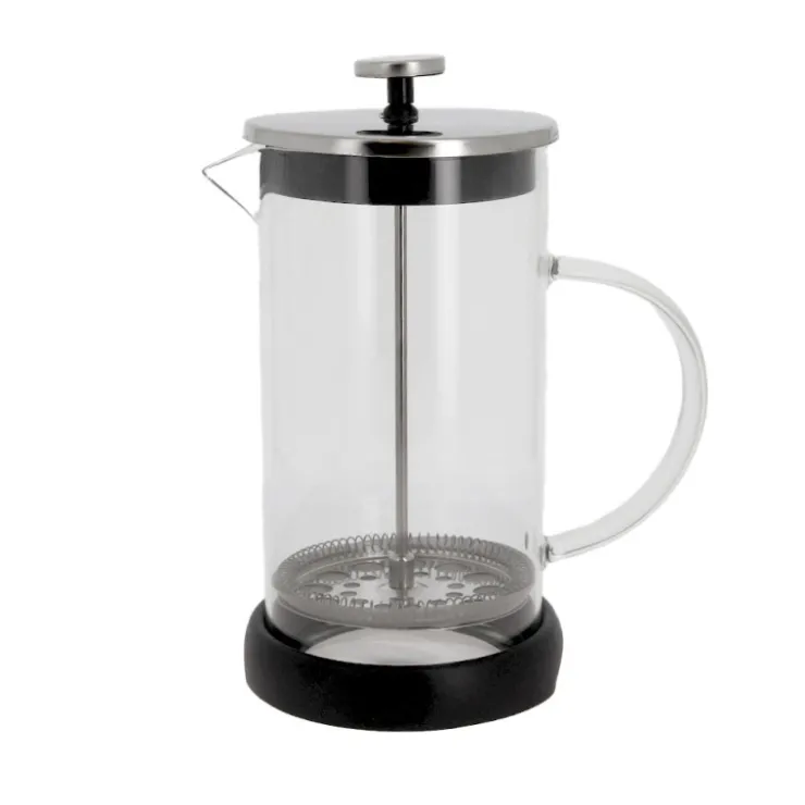 Cafetière à piston en verre couvercle noir - 1000 ml-Cerf Dellier