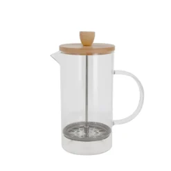 Cafetière à piston en verre couvercle bambou  - 600 ml-Cerf Dellier Online