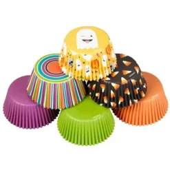 Caissette cupcake Halloween emoji assorties Wilton (x150)-Cerf Dellier