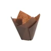 Caissette haute Tulipcup brune (x300)-Cerf Dellier New