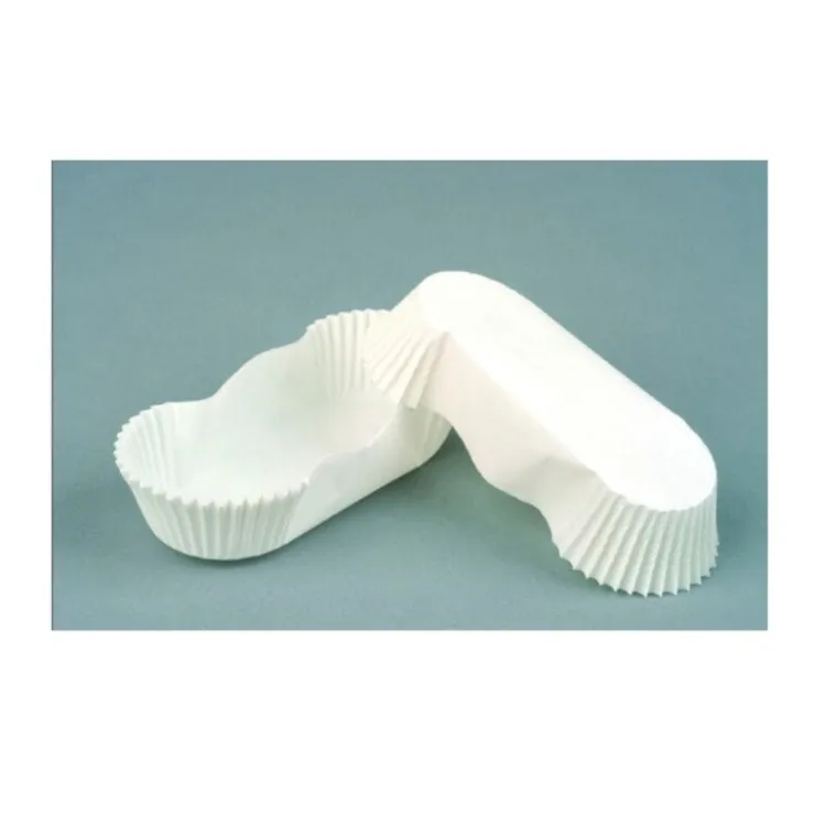 Caissette ovale plissée blanche Calypso n°88 (x1000)-Cerf Dellier Online
