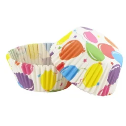 Caissettes cupcakes "Ballons d'anniversaire" (x50)-Cerf Dellier Sale
