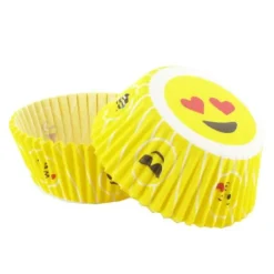 Caissettes cupcakes "Emoticônes" (x50)-Cerf Dellier Clearance