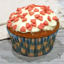 Caissettes cupcakes "Vichy bleu" (x50)-Cerf Dellier