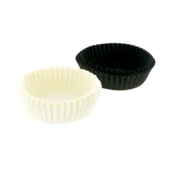 Caissettes moyennes de cuisson noires et blanches (x120)-Cerf Dellier Sale