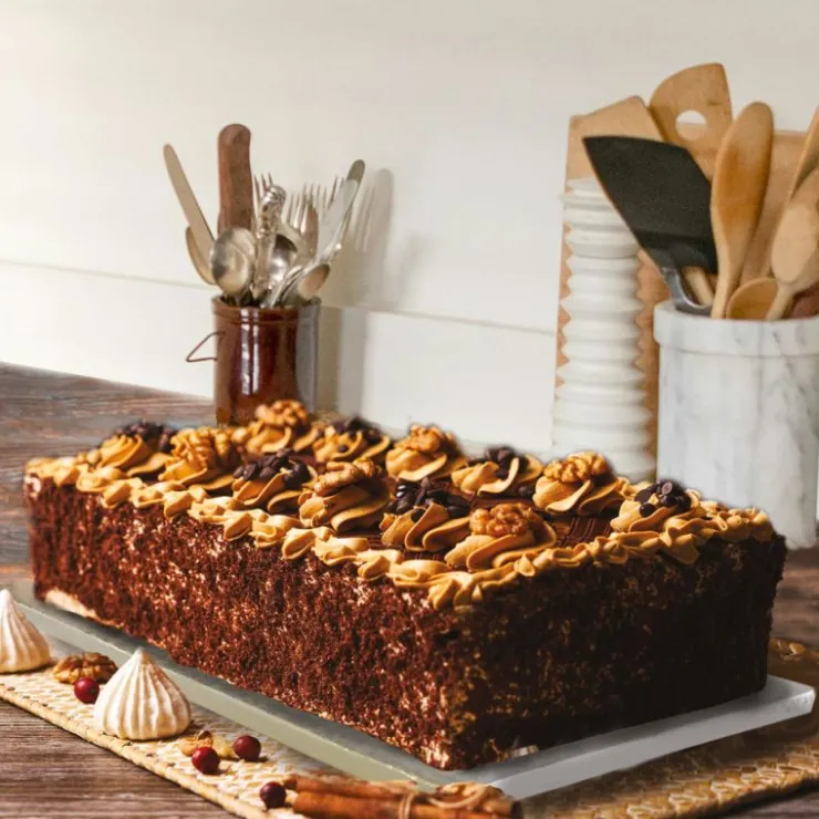 Cake drum rectangle argent 30 x 40 cm-Cerf Dellier Hot