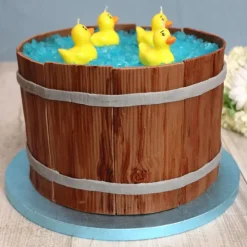 Cake Drum Rond Bleu Ø 35 cm-Cerf Dellier Best