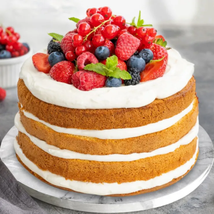 Cake Drum Rond Effet Marbre Ø 35 cm-Cerf Dellier Online