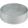 Cake Drums Ronds Argent Ø 20 cm (x5)-Cerf Dellier