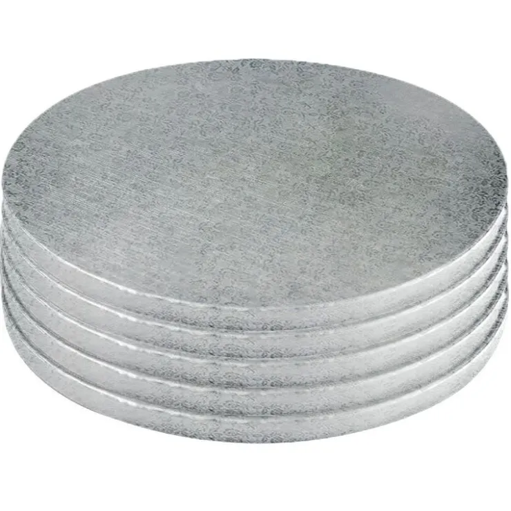 Cake Drums Ronds Argent Ø 45 cm (x5)-Cerf Dellier New