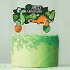 Cake topper assortis "Joyeux anniversaire" thème Dinosaures-Cerf Dellier Discount