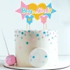 Cake topper assortis thème Gender reveal "Fille ou garçon"-Cerf Dellier New