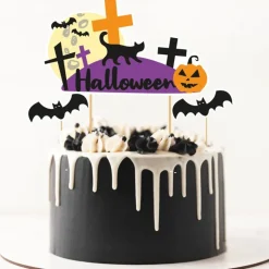 Cake topper assortis thème Halloween (x3)-Cerf Dellier Online