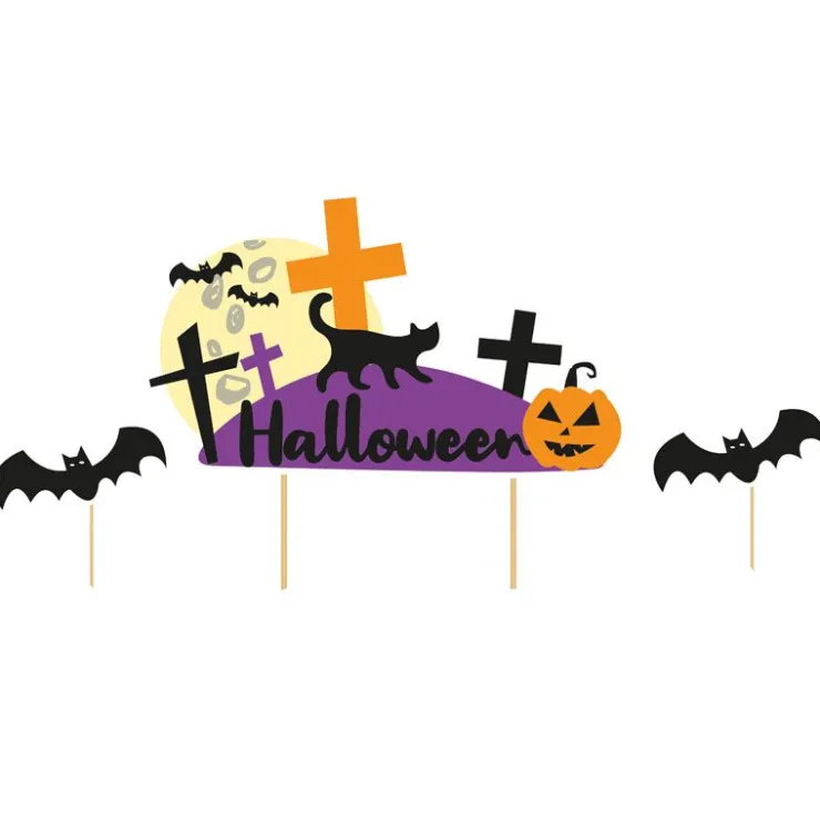 Cake topper assortis thème Halloween (x3)-Cerf Dellier Online