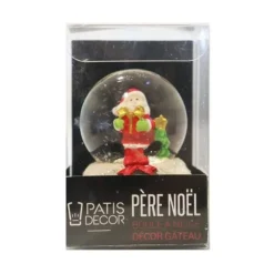 Cake Topper Boule à neige Père Noël-Cerf Dellier Discount