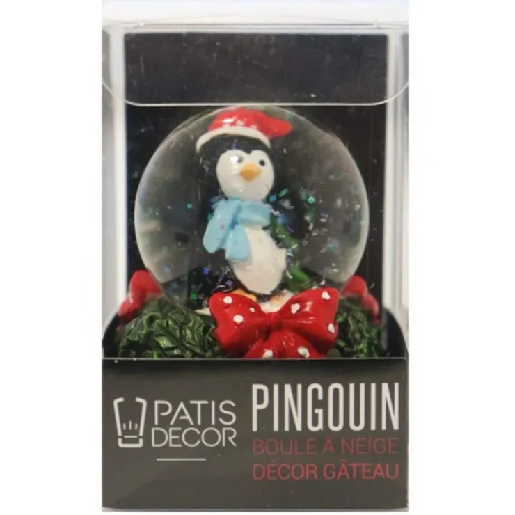 Cake Topper Boule à neige Pingouin-Cerf Dellier Clearance