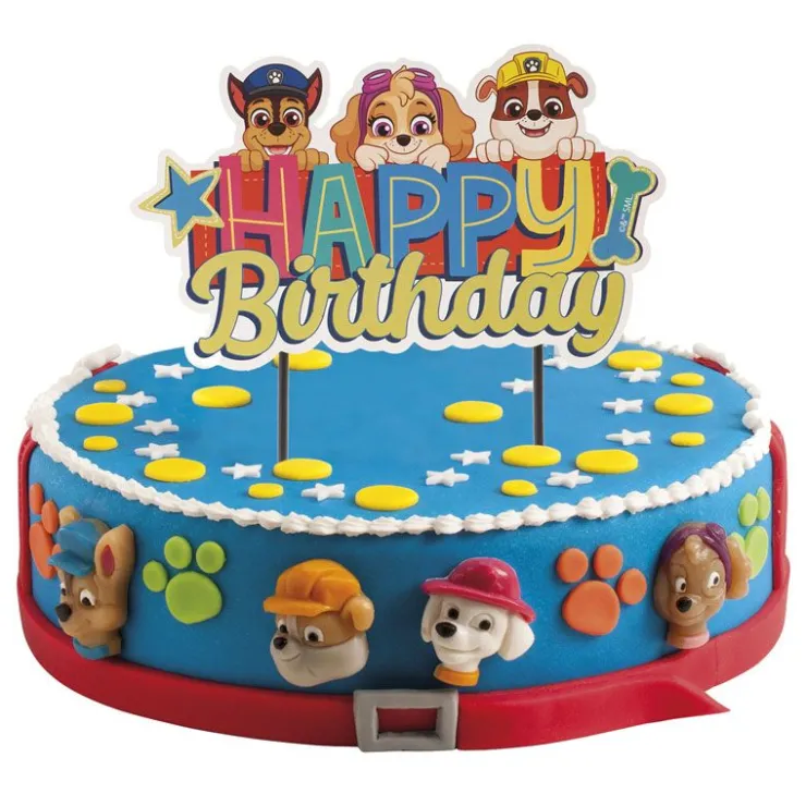 Cake topper Happy Birthday Pat Patrouille-Cerf Dellier Outlet
