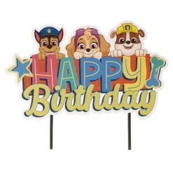 Cake topper Happy Birthday Pat Patrouille-Cerf Dellier Outlet