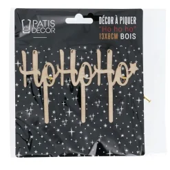 Cake topper Ho Ho Ho en bois-Cerf Dellier Hot