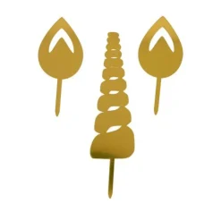 Cake Topper Licorne Dorés-Cerf Dellier New
