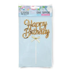 Cake topper "Happy birthday" 3-Cerf Dellier Clearance
