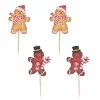 Cake toppers bonhommes en pain d'épices-Cerf Dellier New