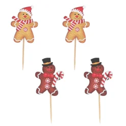 Cake toppers bonhommes en pain d'épices-Cerf Dellier New