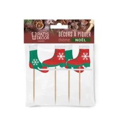 Cake toppers chaussettes et patins à glace-Cerf Dellier Discount