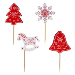 Cake toppers mix de Noël 3-Cerf Dellier New