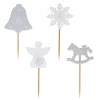 Cake toppers mix de Noël 4-Cerf Dellier Outlet