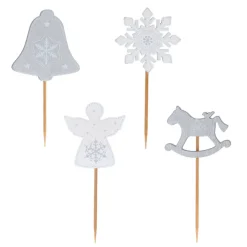 Cake toppers mix de Noël 4-Cerf Dellier Outlet