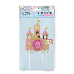 Cakes toppers Anniversaire princesses 2 (x3)-Cerf Dellier