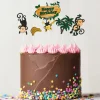 Cakes toppers Anniversaire jungle (x5)-Cerf Dellier Clearance