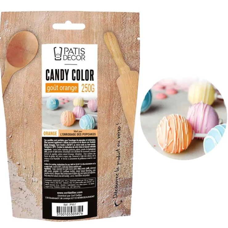 Candy Color oranges goût Orange 250 g-Cerf Dellier Discount