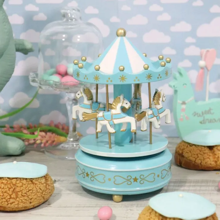 Carrousel musical bleu-Cerf Dellier Hot