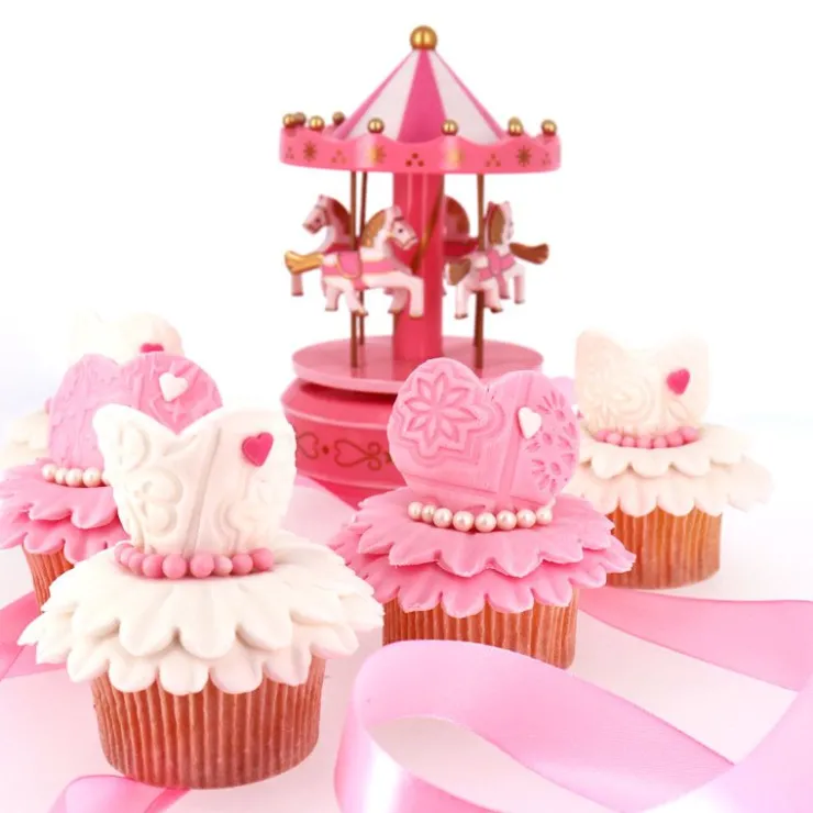 Carrousel musical rose-Cerf Dellier Best